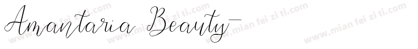 Amantaria Beauty字体转换